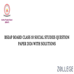 BSEAP 2024 Social Studies Question Paper with Solutions PDF